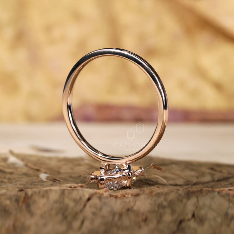 Elegant halo setting ring perfect for modern engagement rings.