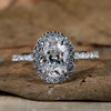 Oval Diamond Engagement Ring with elegant craftsmanship for special moments.