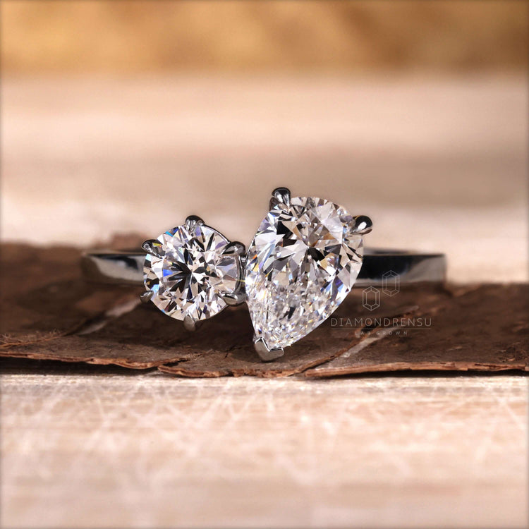 Cushion cut diamond ring designed with a solitaire diamond for women who appreciate classic and unique engagement styles.
