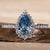 Pear engagement ring with elegant design for special moments.