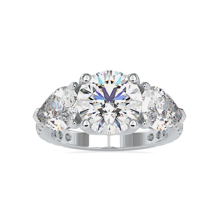 Diamondrensu UK engagement ring in rose gold finish.

