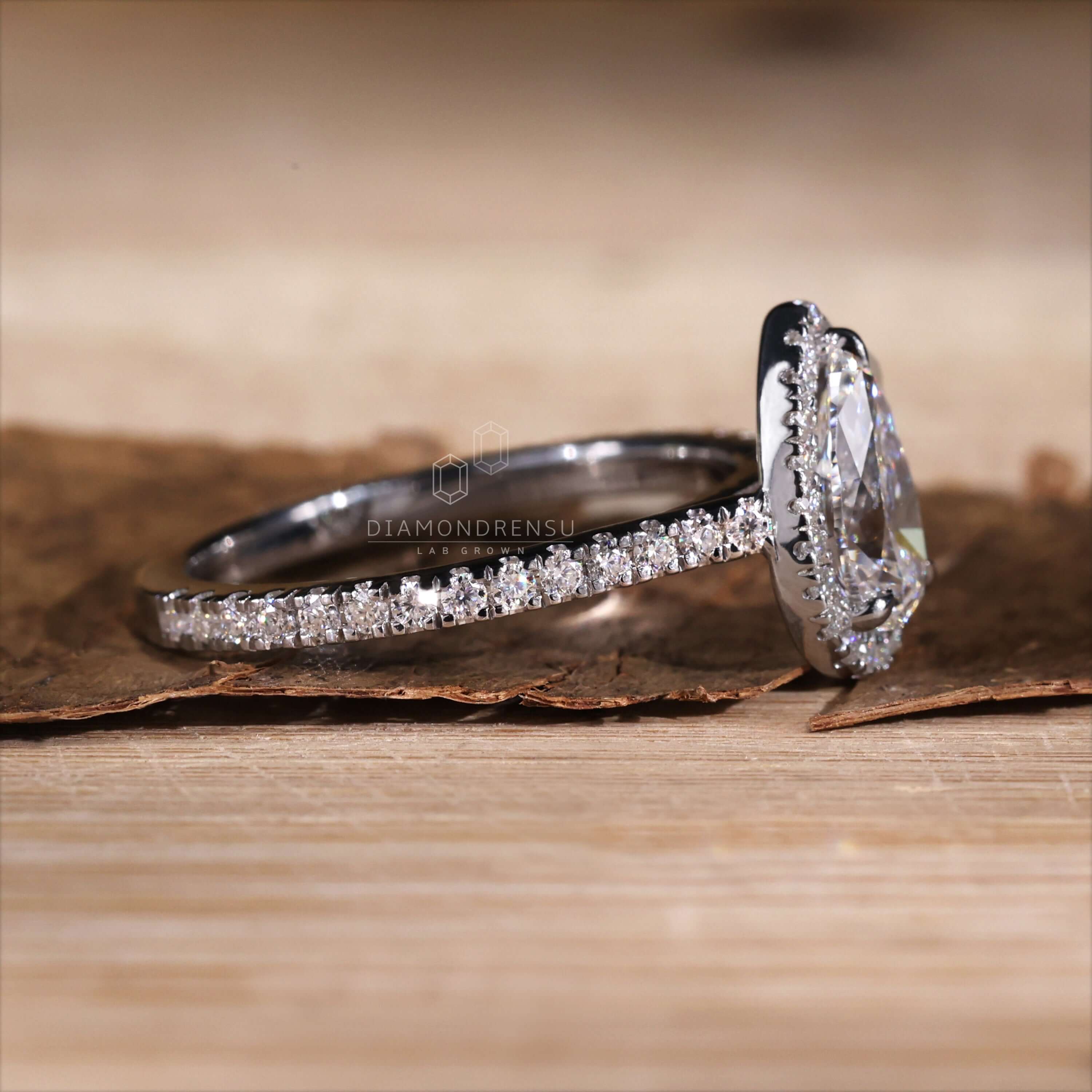 Pave set ring showcasing exceptional craftsmanship.