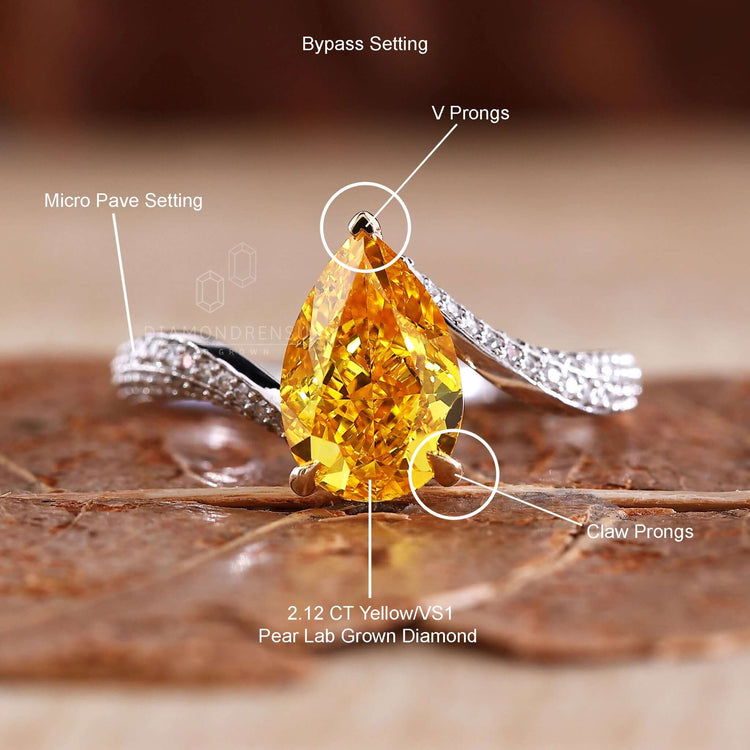 Engagement ring for women in a handmade jewellery design
