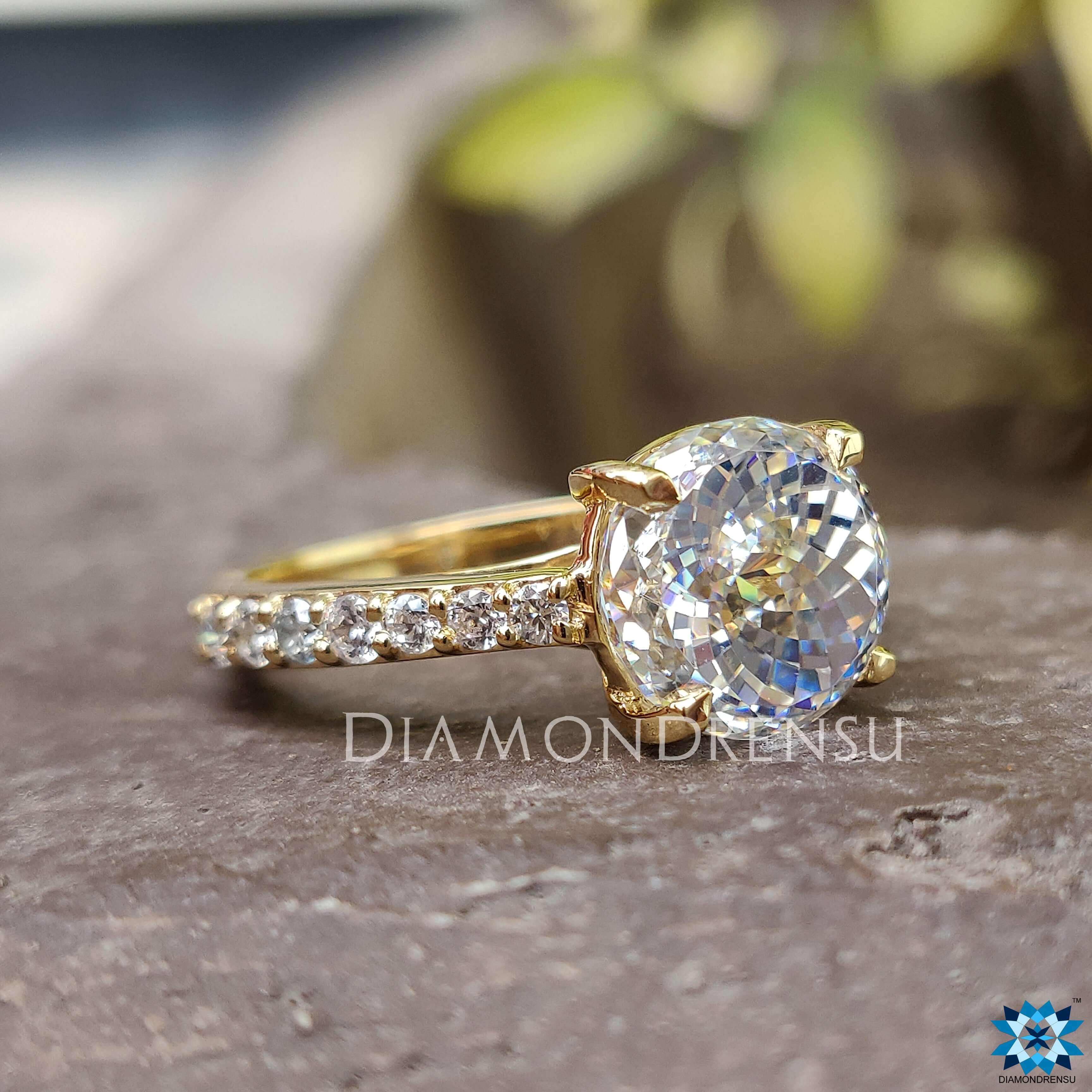 unique moissanite engagement rings - diamondrensu