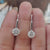 Amazing 2.25 TCW Octagon Cut Colorless Moissanite Drop Earrings