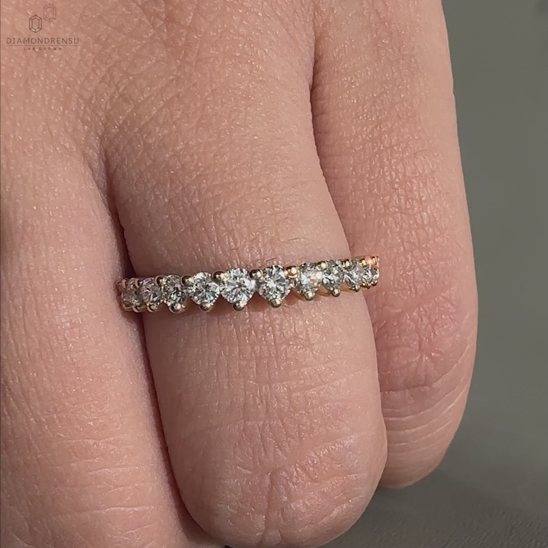 half eternity wedding band