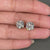 Round brilliant cut diamond earrings.