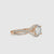 2 carat round cut diamond ring in a rose gold, white gold, or yellow gold setting.
