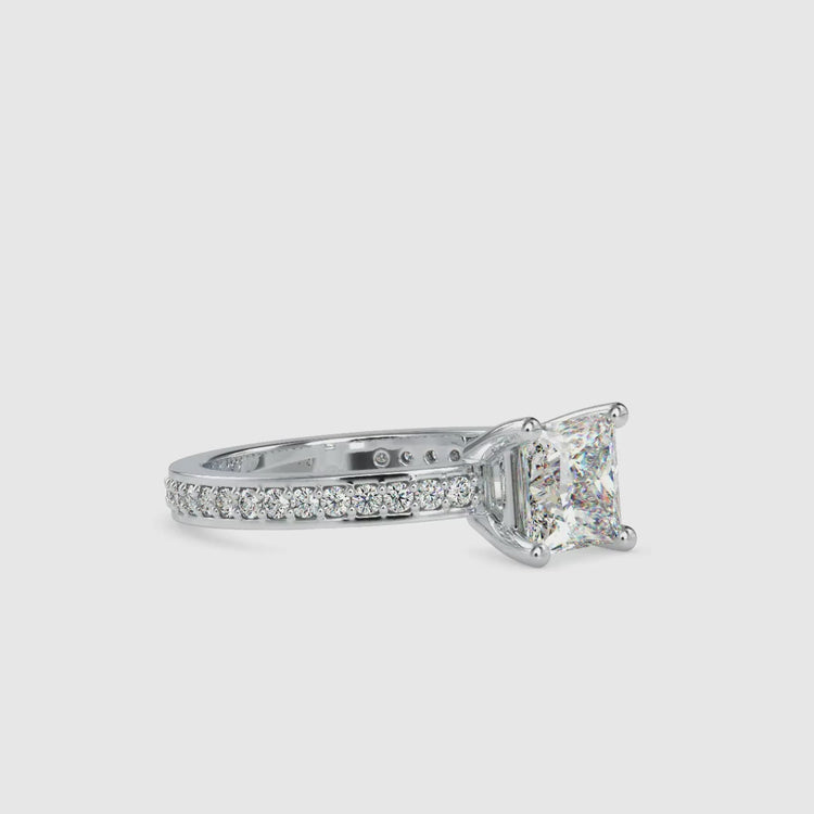Diamondrensu UK ring with pave setting and handmade band.

