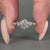 Round diamond ring crafted in six round prong setting.
