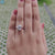 Brilliant Solitaire Engagement Ring with a dazzling oval moissanite stone.