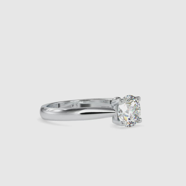 Diamondrensu UK engagement ring available in yellow, white, and rose gold finishes.
