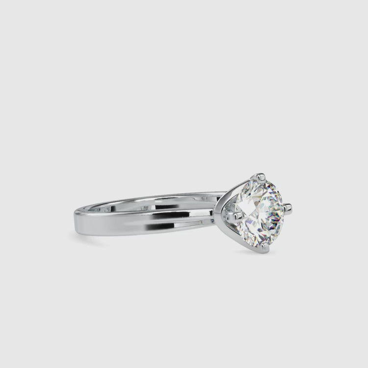 Diamondrensu UK engagement ring with designer antique setting.
