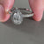 Custom engagement ring with halo.
