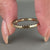 Round Diamond Wedding Band with double side style

