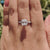 3.07 TCW Cushion Divine Hidden Halo Pave Set Unique Moissanite Engagement Ring