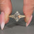 Handmade marquise ring with vintage milgrain detailing.