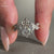 Diamondrensu UK engagement ring in white gold for women.