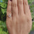 Two tone engagement ring handmade ring