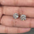 Yellow gold round stud earrings.