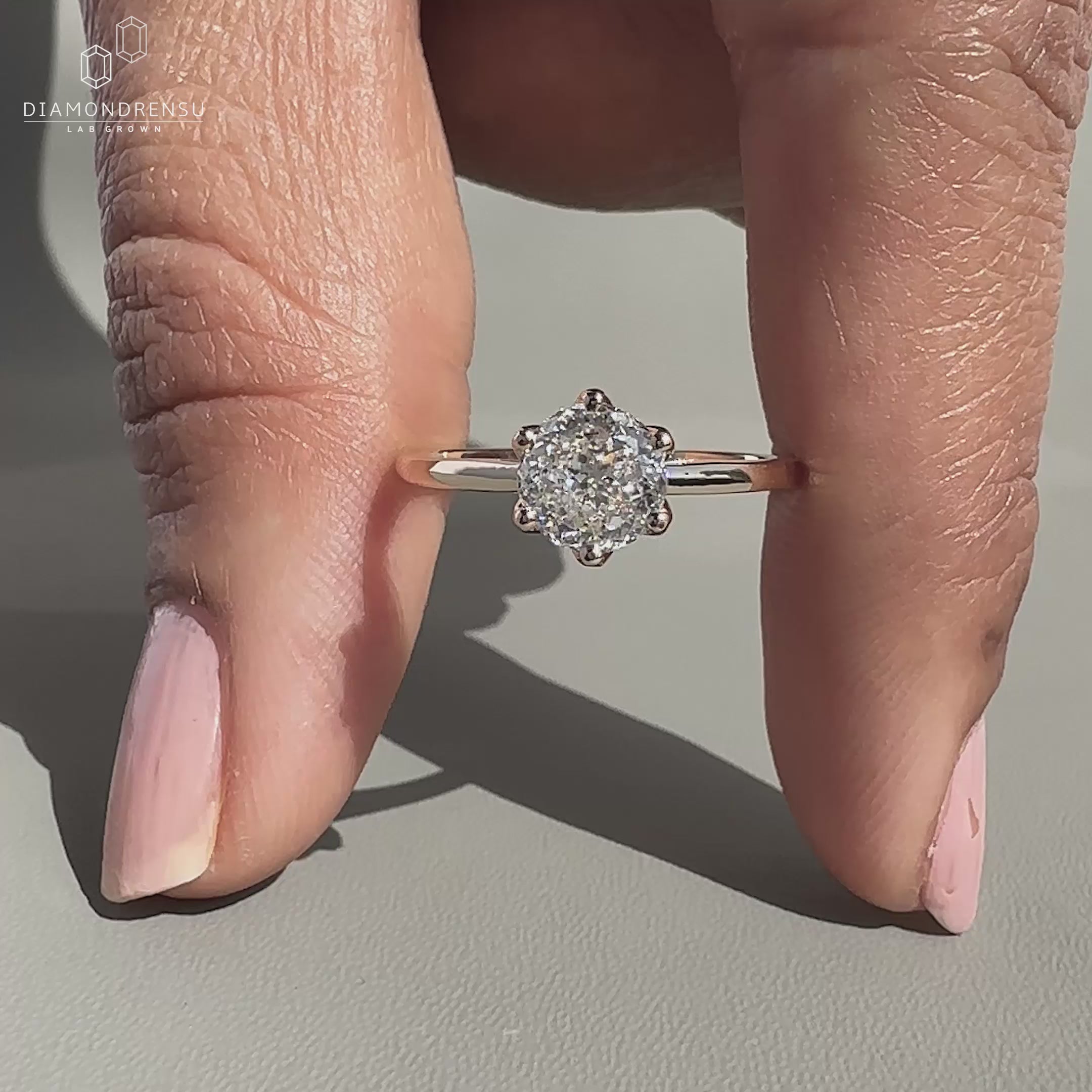 Portuguese Cut Diamond Ring featuring a unique diamond shape.
