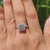 3.32 TCW Radiant Cut Amazing Halo Pave Moissanite Engagement Ring