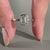Diamond solitaire ring with a lab grown emerald cut stone.
