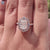 2.87 TCW Radiant Moissanite Antique Vintage Style Engagement Ring