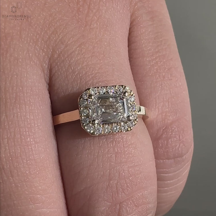 Unique engagement ring, handmade with care for women in the UK.

