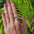 Bezel set engagement ring handmade ring