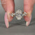 Oval diamond engagement ring with hidden halo engagement ring
