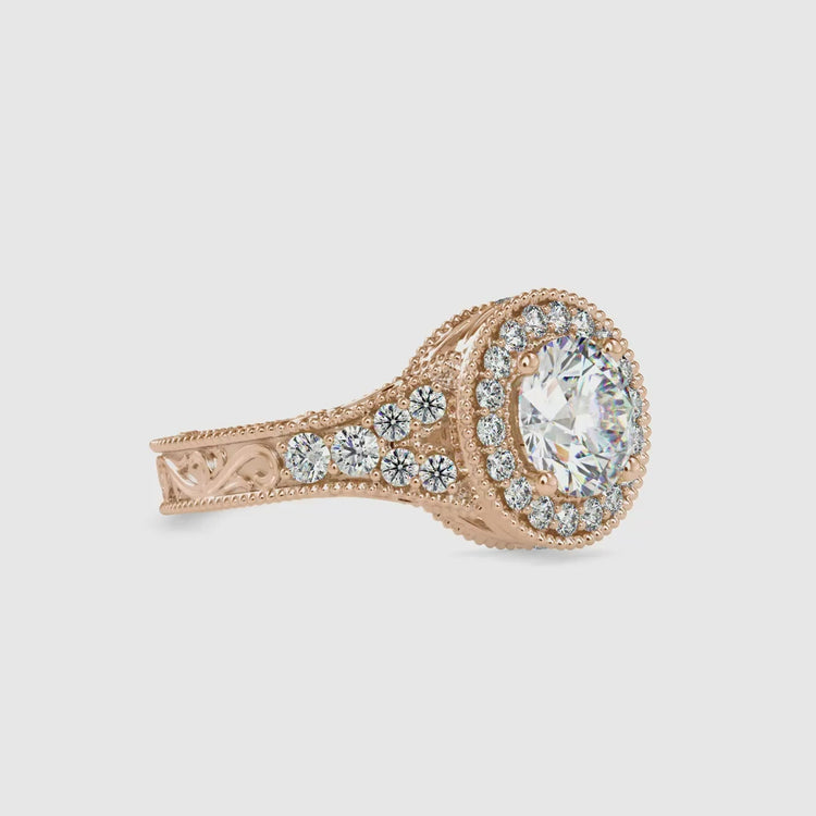 UK engagement ring with elegant split shank style.
