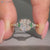 Skyla ring with marquise and round diamond side stones.