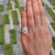 Unique 1.53 TCW Emerald Cut Antique Vintage Moissanite Engagement Ring