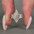 Yellow gold ring used to craft this handmade jewelry.