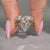 Marquise diamond bridal set with milgrain details.