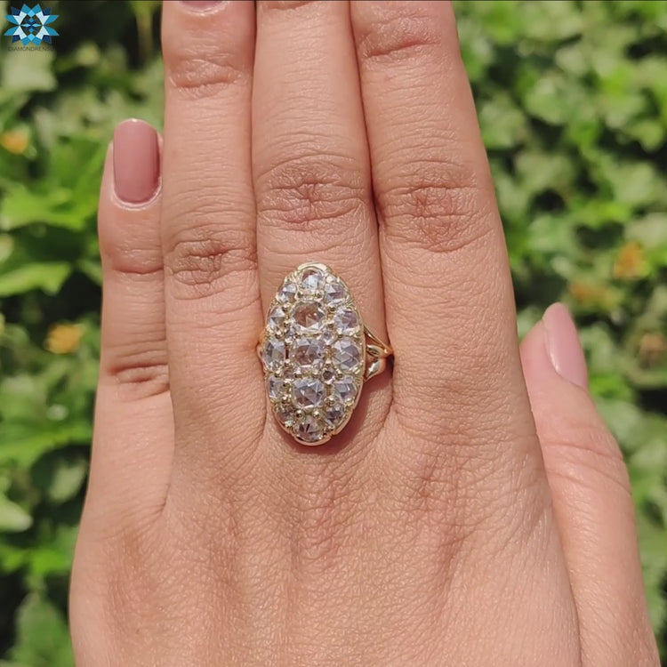 Diamondrensu UK custom moissanite ring.
