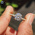Round Cut Ring with pave setting ring
