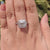 Vintage Style 1.64 TCW Cushion Divine Moissanite Halo Engagement Ring