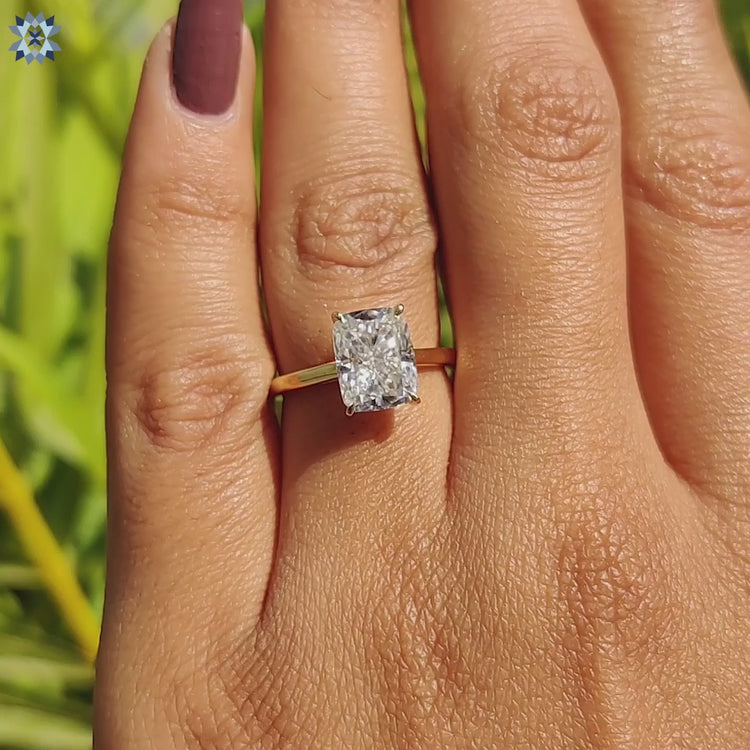 Timeless moissanite ring with detailed prong craftsmanship.
