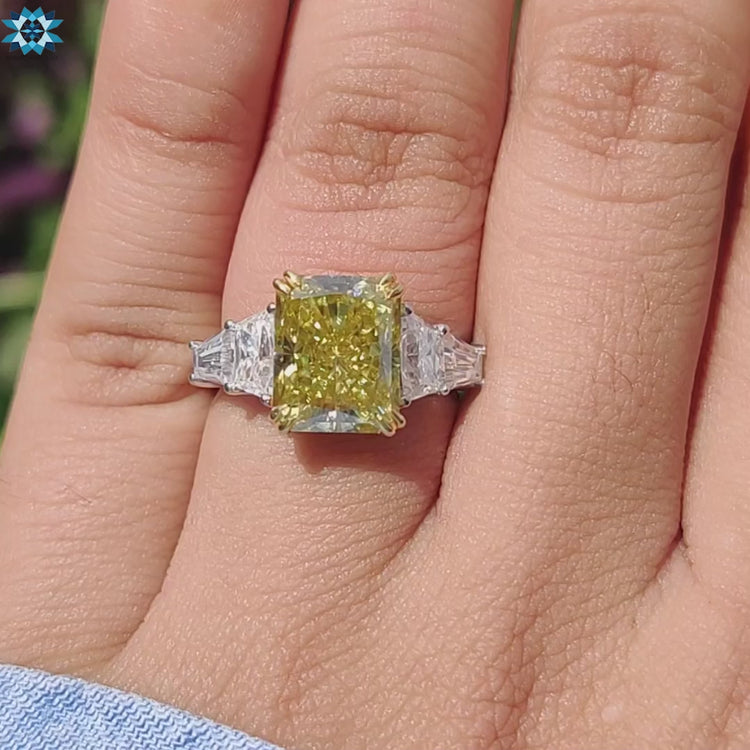 Buy moissanite ring with a five stone design.
