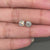 Round diamond earring crafted as a classic rose gold stud.