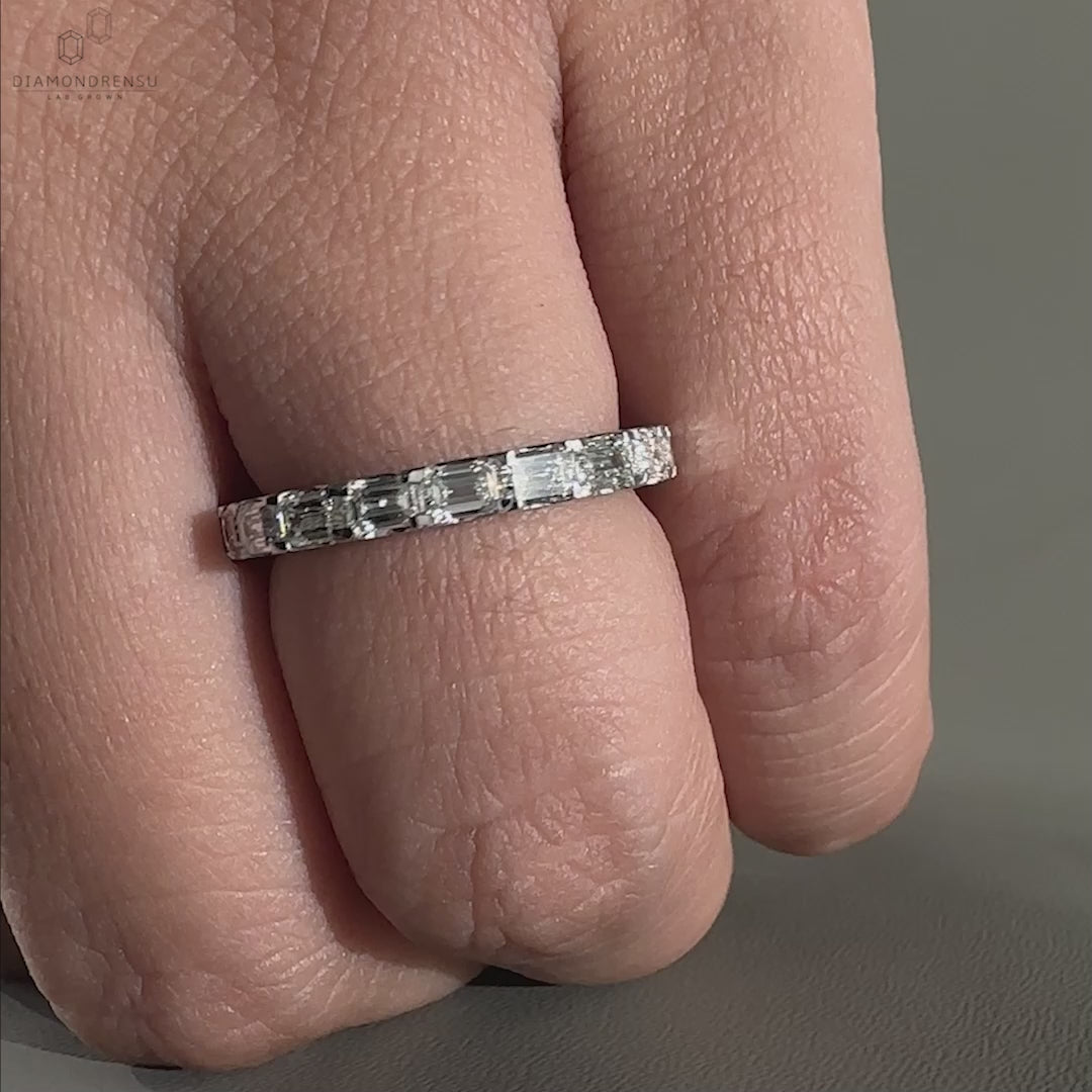 half eternity wedding band