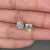 Classic white gold diamond stud earrings.