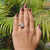 8.15 CT Elongated Cushion cut Half Bezel Solitaire Engagement Ring