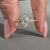 Round rose cut ring in yellow gold ring
