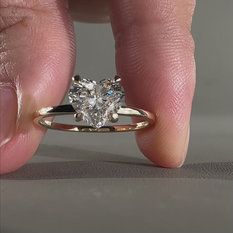 Diamond solitaire ring crafted as a uk engagement ring, perfect for an engagement ring for women.