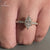 Dutch Marquise Ring crafted in hidden halo engagement ring style.
