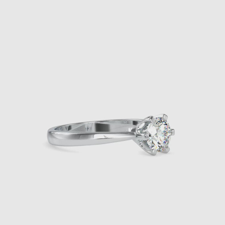 Handmade jewellery featuring a lab grown solitaire diamond ring.