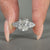 Round Cut Diamond Ring crafted with pave setting.
